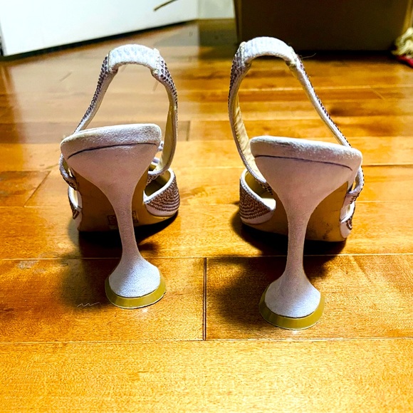 Nasty Gal Diamanté Slingback Stiletto Heels - Picture 5 of 5